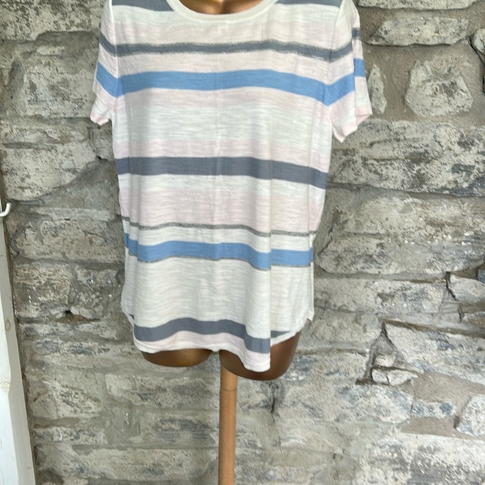LOFT Crewneck Striped Top